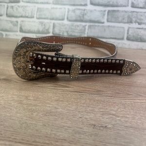 Blazin Roxx brown leather Belt